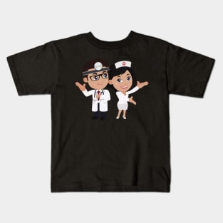 Cartoon Doctors Kids T-Shirt